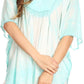 Sakkas Martina Delicate Embroidered Tie Dye Poncho Top / Cover Up