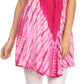 Sakkas D7037 - Cara Wide Embroidered Top Blouse Shirt With Crochet Neck Draped Cap Sleeves - Fuscia - OS