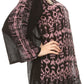 Sakkas Svetlana Scoop Neck Long Sleeve Aztec Print Crochet Hem Blouse Shirt Top