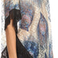 Sakkas Paney Long Wide Lace Embroidered Fringe Tassel Loose Poncho Top Blouse