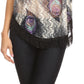 Sakkas Paney Long Wide Lace Embroidered Fringe Tassel Loose Poncho Top Blouse