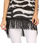 Sakkas Xally Long Hi Low Back Drop Shoulder Short Sleeves Poncho Top Shirt Blouse