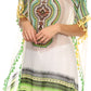 Sakkas Luiem Long Tall Wide Tribal Print Multi Colored Tassel Poncho Top Blouse