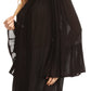 Sakkas Anna Casual Flowy Wide Neck 3/4 Sleeve Light Summer Boho Blouse Top