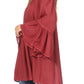 Sakkas Anna Casual Flowy Wide Neck 3/4 Sleeve Light Summer Boho Blouse Top