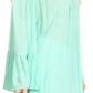 Sakkas Anna Casual Flowy Wide Neck 3/4 Sleeve Light Summer Boho Blouse Top