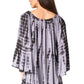 Sakkas Anna Casual Flowy Wide Neck 3/4 Sleeve Light Summer Boho Blouse Top