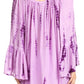 Sakkas Anna Casual Flowy Wide Neck 3/4 Sleeve Light Summer Boho Blouse Top