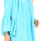 Sakkas Anna Casual Flowy Wide Neck 3/4 Sleeve Light Summer Boho Blouse Top