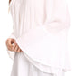 Sakkas Anna Casual Flowy Wide Neck 3/4 Sleeve Light Summer Boho Blouse Top