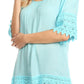 Sakkas Marija Womens Essential Everyday  Lace Top Blouse Light Soft Summer Travel