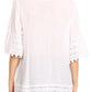 Sakkas Marija Womens Essential Everyday  Lace Top Blouse Light Soft Summer Travel