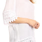 Sakkas Marija Womens Essential Everyday  Lace Top Blouse Light Soft Summer Travel