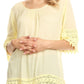 Sakkas Marija Womens Essential Everyday  Lace Top Blouse Light Soft Summer Travel
