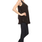 Sakkas Thorn Tropical Sleeveless Sequin Blouse Tank Top With Detailed Embroidery