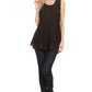 Sakkas Thorn Tropical Sleeveless Sequin Blouse Tank Top With Detailed Embroidery