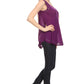 Sakkas Thorn Tropical Sleeveless Sequin Blouse Tank Top With Detailed Embroidery