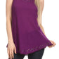 Sakkas Thorn Tropical Sleeveless Sequin Blouse Tank Top With Detailed Embroidery