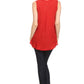 Sakkas Thorn Tropical Sleeveless Sequin Blouse Tank Top With Detailed Embroidery