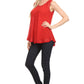 Sakkas Thorn Tropical Sleeveless Sequin Blouse Tank Top With Detailed Embroidery