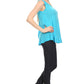 Sakkas Thorn Tropical Sleeveless Sequin Blouse Tank Top With Detailed Embroidery