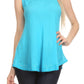 Sakkas Thorn Tropical Sleeveless Sequin Blouse Tank Top With Detailed Embroidery