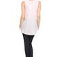 Sakkas Thorn Tropical Sleeveless Sequin Blouse Tank Top With Detailed Embroidery