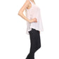 Sakkas Thorn Tropical Sleeveless Sequin Blouse Tank Top With Detailed Embroidery