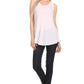 Sakkas Thorn Tropical Sleeveless Sequin Blouse Tank Top With Detailed Embroidery
