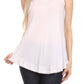 Sakkas Thorn Tropical Sleeveless Sequin Blouse Tank Top With Detailed Embroidery