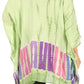 Sakkas Eliana Wide Long Tall Embroidered Tie Dye Ombre Batik Poncho Top Blouse