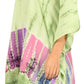 Sakkas Eliana Wide Long Tall Embroidered Tie Dye Ombre Batik Poncho Top Blouse