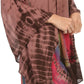 Sakkas Eliana Wide Long Tall Embroidered Tie Dye Ombre Batik Poncho Top Blouse