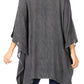 Sakkas Wren Lightweight Circle Poncho Top Blouse With Detailed Embroidery