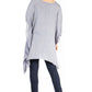Sakkas Wren Lightweight Circle Poncho Top Blouse With Detailed Embroidery