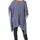 Sakkas Wren Lightweight Circle Poncho Top Blouse With Detailed Embroidery