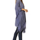 Sakkas Wren Lightweight Circle Poncho Top Blouse With Detailed Embroidery