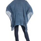 Sakkas Wren Lightweight Circle Poncho Top Blouse With Detailed Embroidery