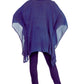 Sakkas Wren Lightweight Circle Poncho Top Blouse With Detailed Embroidery