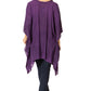 Sakkas Wren Lightweight Circle Poncho Top Blouse With Detailed Embroidery