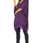 Sakkas Wren Lightweight Circle Poncho Top Blouse With Detailed Embroidery