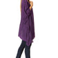 Sakkas Wren Lightweight Circle Poncho Top Blouse With Detailed Embroidery