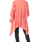 Sakkas Wren Lightweight Circle Poncho Top Blouse With Detailed Embroidery