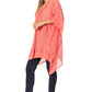 Sakkas Wren Lightweight Circle Poncho Top Blouse With Detailed Embroidery
