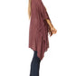 Sakkas Wren Lightweight Circle Poncho Top Blouse With Detailed Embroidery