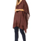 Sakkas Wren Lightweight Circle Poncho Top Blouse With Detailed Embroidery