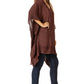Sakkas Wren Lightweight Circle Poncho Top Blouse With Detailed Embroidery