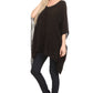 Sakkas Wren Lightweight Circle Poncho Top Blouse With Detailed Embroidery