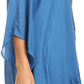 Sakkas Wren Lightweight Circle Poncho Top Blouse With Detailed Embroidery