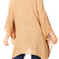 Sakkas Wren Lightweight Circle Poncho Top Blouse With Detailed Embroidery